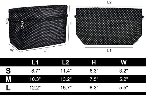 Vercord Handbag Purse Tote Pocketbook Organizer Insert Zipper Closure 11 - Image 2
