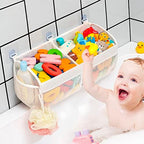 Austion Original Two Compartment Easy-access Mesh Bath Toy Organizer by Austion
