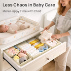 Vtopmart 12 Pack Baby Clothes Organizer, Foldable Fabric Drawer Bins - Image 4