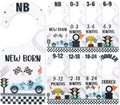 Baby Closet Dividers 8PCS, Racing/Race Car Theme Wooden Double-Sided Clothes by CORNERLACE