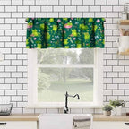 Cartoon Frog Valance Curtain for Kids Room Green Watercolour Cute Lotus Leaf - Image 2