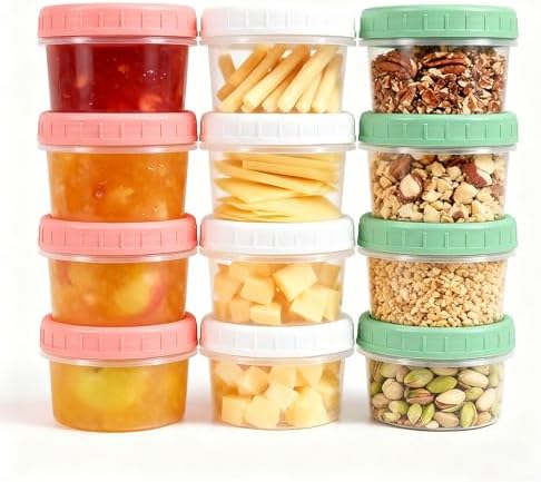 Food Storage Containers 12 Pack 5.4 oz Freezer Storage Containers by UMETASS