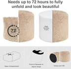 Hansleep Round Pouf Ottoman Foot Rest, 17 x 14 Inch - Image 4