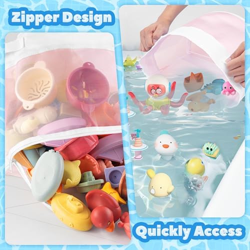 UNEEDE Bath Toy Organizer, 4.15 Gallons Bathtub Toy Storage Organizer - Image 3