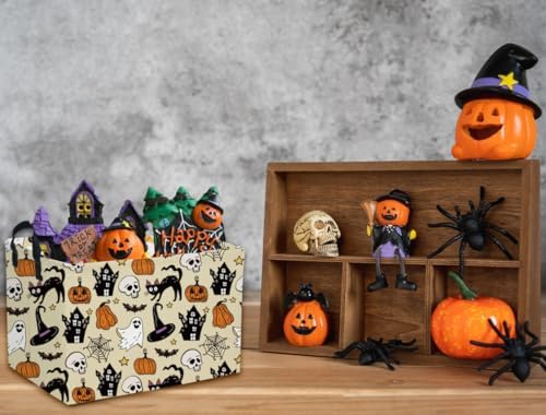 Rectangle Kids Baskets Halloween Basket Cute Storage Bin - Image 7
