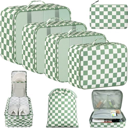 BAGAIL 8 Set Packing Cubes Luggage Packing Organizers by BAGAIL