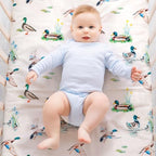 4 Pack Mallard Duck Baby Crib Sheets Neutral Unisex Breathable Fitted Nursery - Image 2