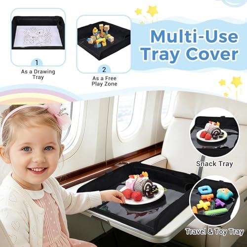 COOLBEBE Airplane Tray Table Cover, Foldable Travel Tray Cover - Image 4