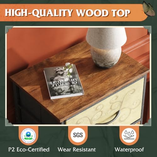 WLIVE Small Dresser Nightstand for Bedroom, 3 Drawers - Image 7