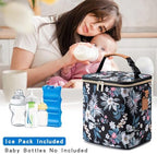 Breastmilk Cooler Bag with Ice Pack Fits 6 Baby Bottles Up to 9 Ounce, Baby - Image 6