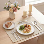 Artoid Mode Light Brown Placemats Set of 6, 12x18 Inch Fall Washable Holiday - Image 4