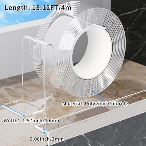 1.57 in x 13.12 FT, Edge Corner Protector Baby Proofing, Soft Clear Furniture - Image 2