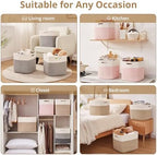 OIAHOMY 13 Inch Cube Storage Bins, Insert Storage Baskets - Image 6