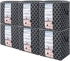 Storage Bags 6 Pack 100L Clothes Organization and Storage Containers by WiseLife