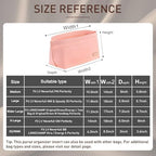 Doxo Purse Organizer Insert for Handbags & Base Shaper 2pc Set, Felt Neverfull - Image 2