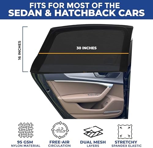 EcoNour Car Window Screens for Camping Car Window Shades - Image 3
