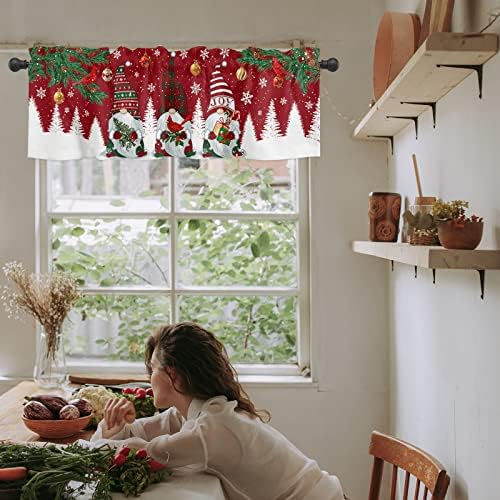 Christmas Gnomes Kitchen Curtains Valances - Image 3