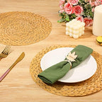 TaoBary 50 Pcs Disposable Woven Pattern Paper Placemats Bulk - Image 2
