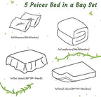NTBAY Twin Microfiber Bed in a Bag, Comforter Set - Image 3