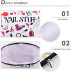 Nail Stuff Storage Bag Manicure Stickers Tool Organizer Pouch - Image 3