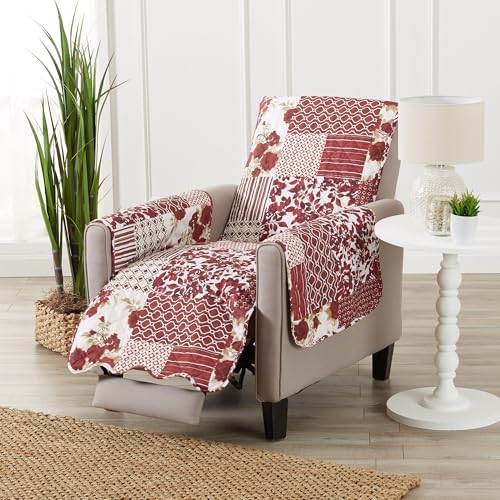 Great Bay Home Reversible Patchwork Recliner Cover - Image 2