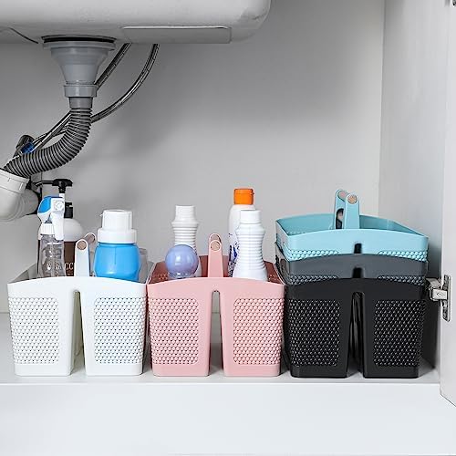 rejomiik Plastic Shower Caddy, Portable Shower Basket - Image 6