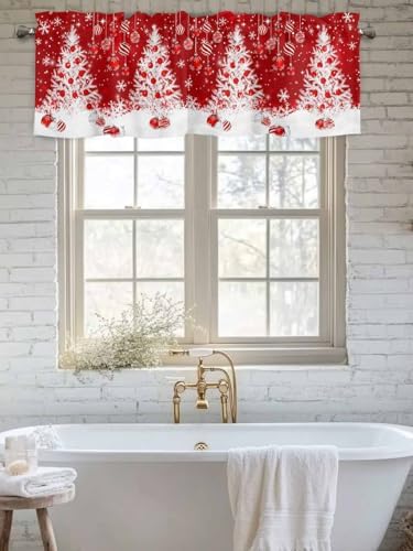 Vandarllin Red Christmas Valance Curtains - Image 6