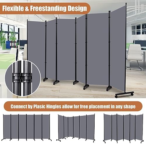 Room Divider 102'' Wide Folding Room Divider Panel - Image 6