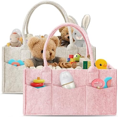 HIPHOP PANDA 2-Pack Diaper Caddy Organizer by HIPHOPPANDA