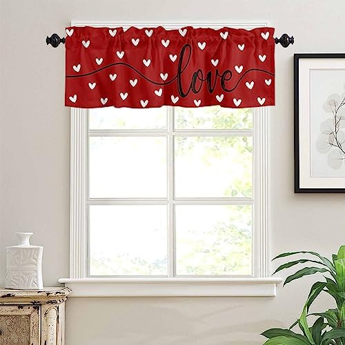 Valentine's Day Eucalyptus Love Hearts Kitchen Curtains Valances - Image 5