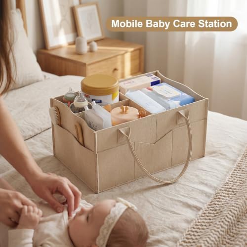 3 Tier Baby Diaper Caddy Organizer Cart - Image 6