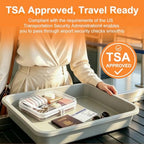 Clear Hard Shell Zipper Case, Crush-Proof Clear Zipper Pouches, TSA Approved - Image 4