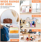 AURUZA Clear Makeup Bag, Portable Travel Toiletry Bags - Image 6