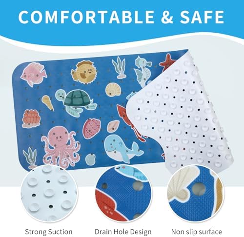 Bath Tub Shower Mat Non Slip Kids Bathtub Mat Anti Slip Baby Bath Mat - Image 4