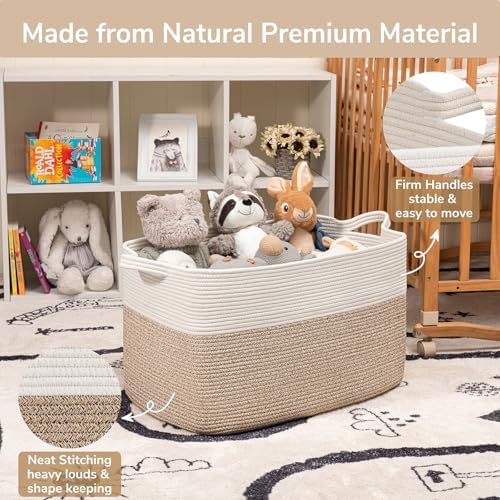 Goodpick 85L Large Woven Rope Blanket Basket - Image 6