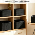 4 Pack Large Storage Baskets for Organizing, and Clothes, Cotton Rope Basket - Image 4