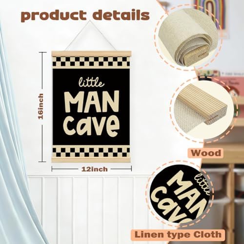 Race Car Room Decor, Little Man Cave Hanging Wall Framed Poster, Kids Playroom - Image 6