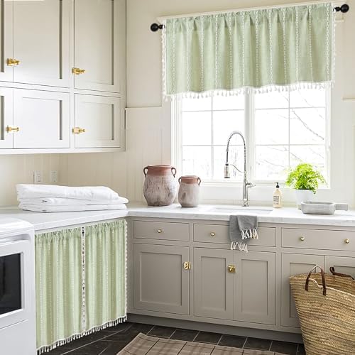 MitoVilla Boho Farmhouse Kitchen Valances - Image 4