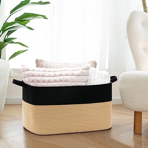 Goodpick Large Woven Blanket Basket - Image 2