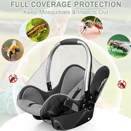 2 Pack Baby Mosquito Net for Infant Car Seats - Image 4