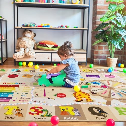 BENRON 3x5 Playroom Rug for Kids Washable, PlayMat - Image 5