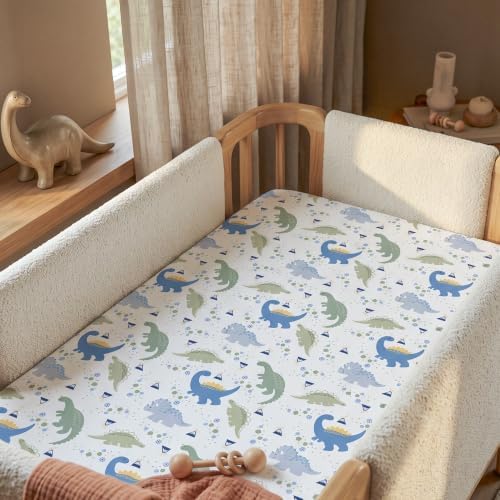 3 Pack Baby Crib Sheets for Boys Girls 52x28 Fitted Crib Sheet - Image 7