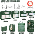 Veken 8 Set Packing Cubes for Travel Essentials, Anti-Wrinkle Buckled Suitcase - Image 2