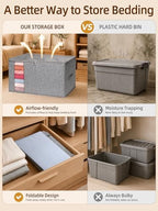 60L Rigid-Sided Blanket Storage Bags - Image 6