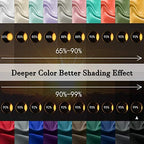 DONREN 16 Inch Black Valance Panels - Image 4