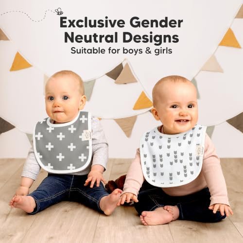 KeaBabies 8-Pack Organic Baby Bibs - Image 6