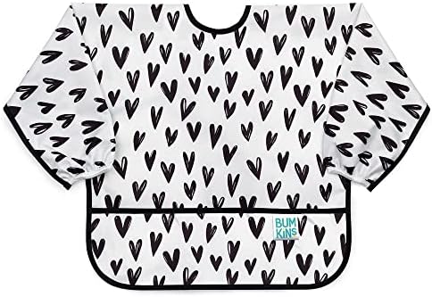 Bumkins Sleeved Bib for Girl or Boy, Baby and Toddler for 6-24 Months, by Bumkins