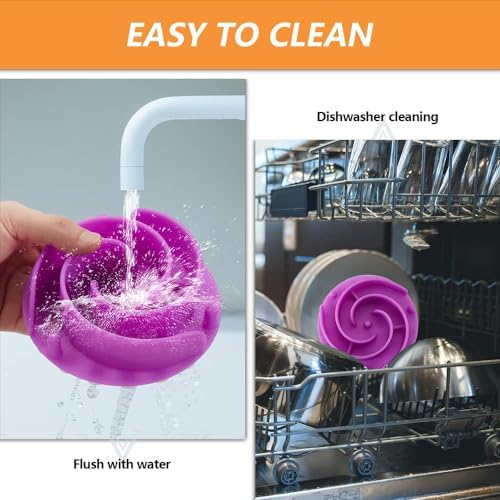 Slow Feeder Dog Bowls Insert, Animire Soft Silicone Slow Eating Dog Food Bowl - Image 6