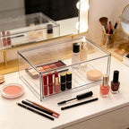 Prsildan Acrylic Makeup Organizer Stackable Clear Storage Drawers - Image 2