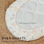 Gllquen Baby Organic Cotton Bassinet Sheets 2-Pack Animal - Image 6